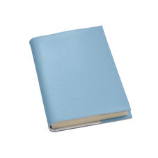 A5 Refillable Leather Journal in Bluebird Saffiano