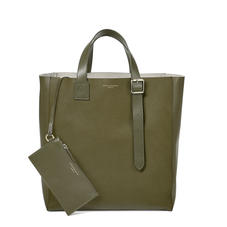 Editor's 'A' Tote in Olive Pebble