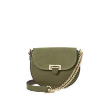 Portobello Bag in Smooth Olive with Olive Suede