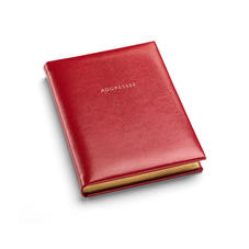 Lizard Print Large Address Book in Berry Lizard