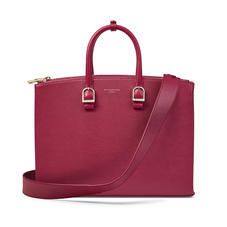 Madison Tote in Cranberry Saffiano