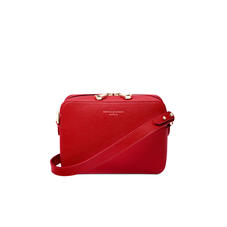 Camera Bag in Scarlet Saffiano