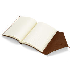 Envelope Wrap Pocket Notebook in Antique Brown with Plain Pages