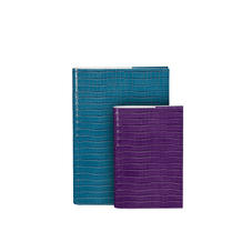 Croc Print Refillable Leather Journals
