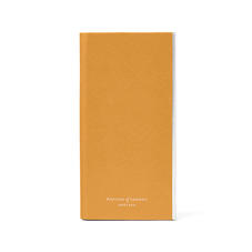 iPhone 7/8 Leather Book Case in Mustard Saffiano