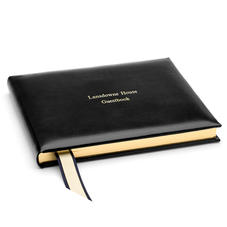 Classic Guest Book in Black