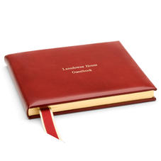 Classic Guest Book in Red