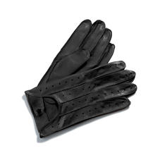 Men's Leather Driving Gloves in Black