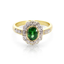Debutante Emerald & Diamond Ring