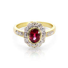 Debutante Ruby & Diamond Ring