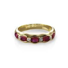 Phoebe Wave Ruby & Diamond Ring