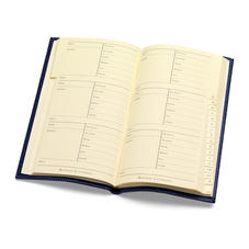 Slim Pocket Address Book in Deep Shine Amazon Brown Croc