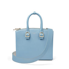 Midi Madison Tote in Bluebird Saffiano