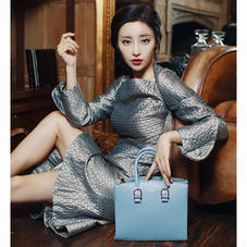 Midi Madison Tote in Bluebird Saffiano