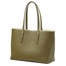 Regent Tote in Olive Pebble (with A-Stitched Side Panels)