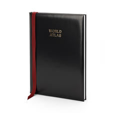 World Atlas in Smooth Black