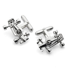 Sterling Silver Racing Car Cufflinks