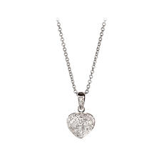 Mon Chere 0.6ct. Diamond Heart Pendant Necklace