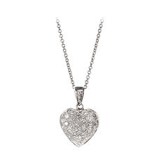 Mon Chere 0.72ct. Diamond Heart Pendant Necklace
