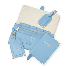 Classic Travel Collection in Bluebird Saffiano