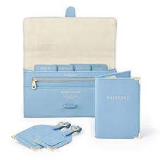 Classic Travel Collection in Bluebird Saffiano