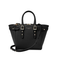 Mini Marylebone Tote in Black Pebble