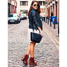 Mini Marylebone Tote in Black Pebble