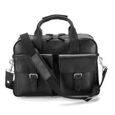 Harrison Overnight Business Bag in Smooth Black