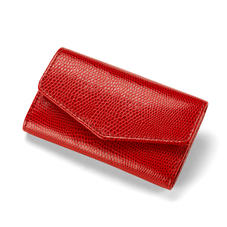 Mini Manicure Set in Berry Lizard & Cream Suede