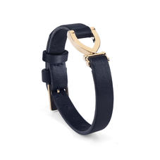 Stirrup Bracelet in Smooth Navy
