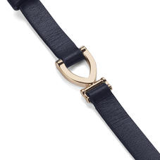 Stirrup Bracelet in Smooth Navy