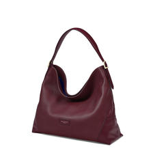 Aspinal Hobo in Bordeaux Pebble