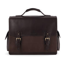 Shadow Briefcase in Brown Nubuck