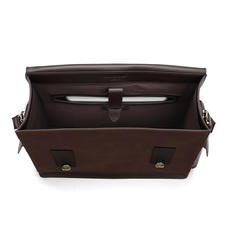 Shadow Briefcase in Brown Nubuck