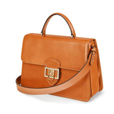 Large Lion Lansdowne Bag in Smooth Tan