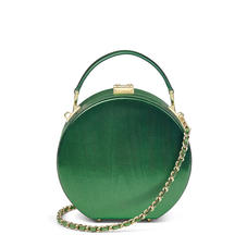 Giles x Aspinal (Mini Hat Box - Green Moiré)