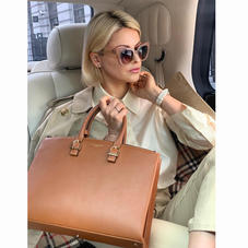 Madison Tote in Smooth Tan