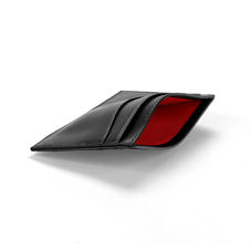 Slim Credit Card Case in Smooth Black