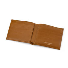 8 Card Billfold Wallet in Smooth Tan