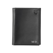 Trifold Wallet in Smooth Black