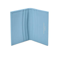 Double Fold Credit Card Case in Smooth Bluebird