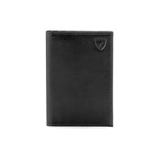 Double Fold Credit Card Case in Smooth Black
