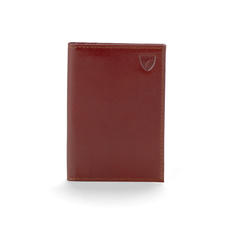 Double Fold Credit Card Case in Smooth Cognac