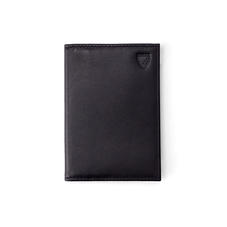 Double Credit Card Case in Black with Red Snake