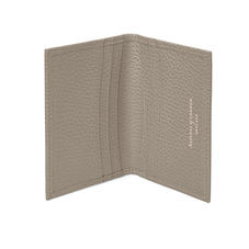 Double Fold Credit Card Case in Warm Grey Pebble