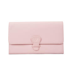 Classic Travel Wallet in Peony Saffiano