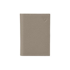 Double Fold Credit Card Case in Warm Grey Pebble