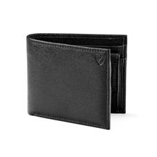Billfold Coin Wallet in Black Saffiano