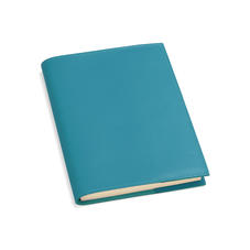 A5 Refillable Leather Journal in Smooth Turquoise