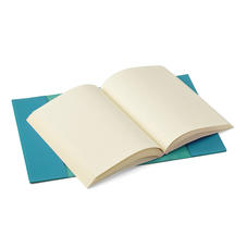 A5 Refillable Leather Journal in Smooth Turquoise